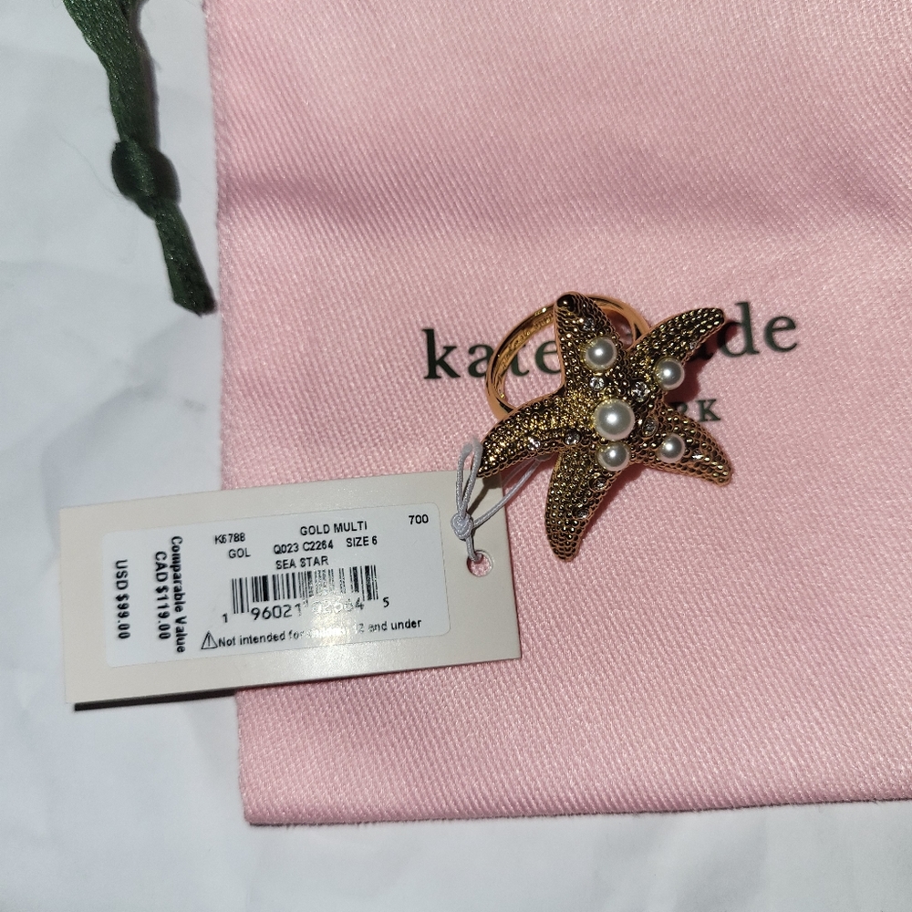 KATE SPADE • Sea Star Starfish Ring - Picture 8 of 12